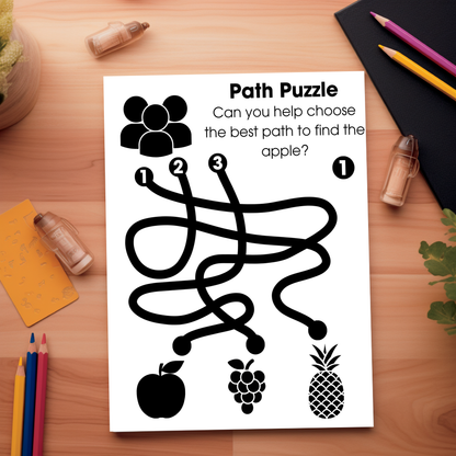 Fruitful Adventures: Printable Educational Activity Book