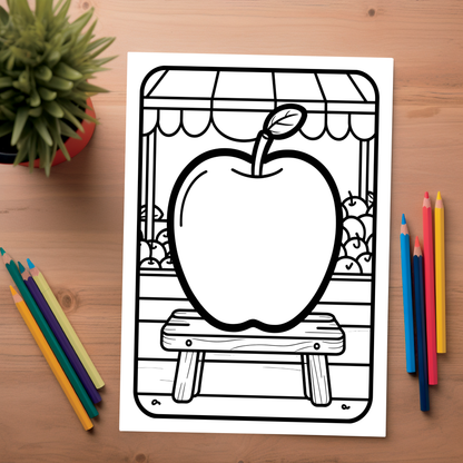 Fruitful Adventures: Printable Educational Activity Book