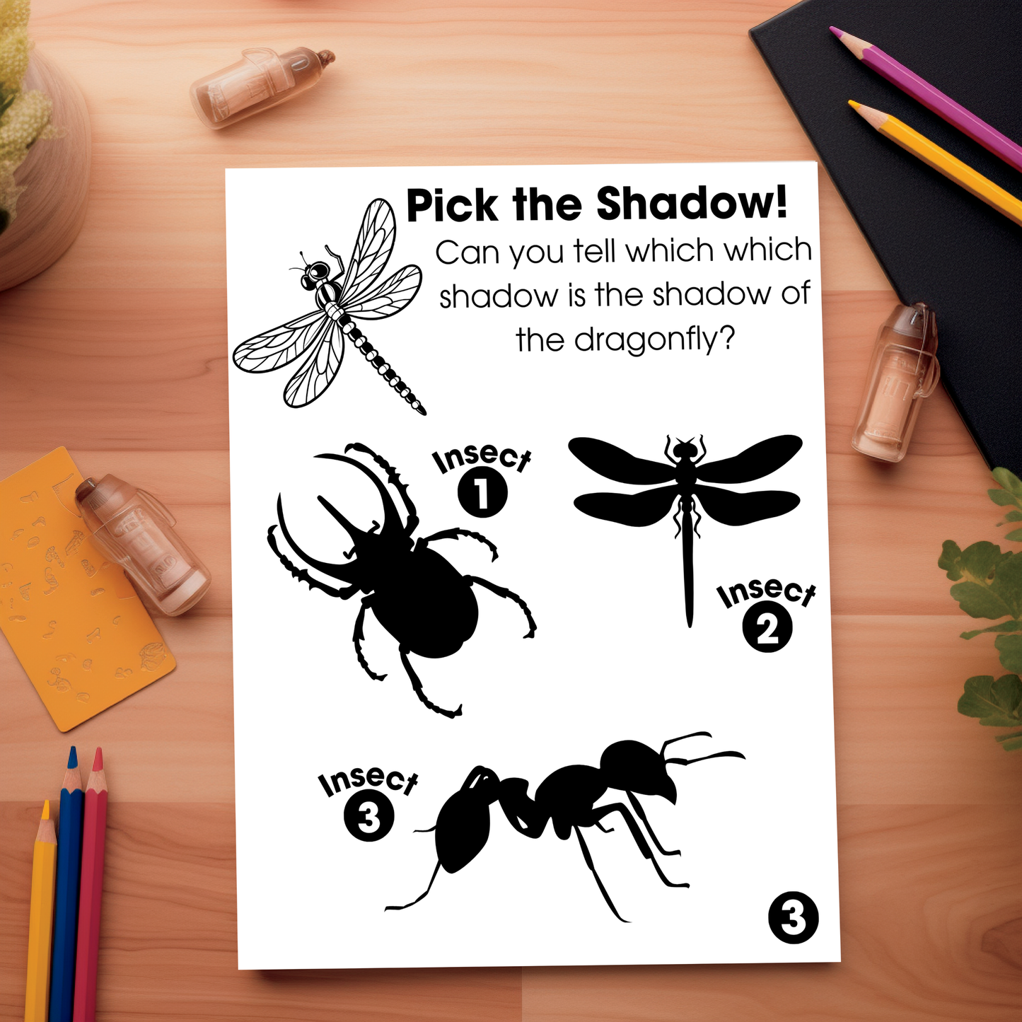 The Hidden World of Bugs: Printable Educational Activity Book