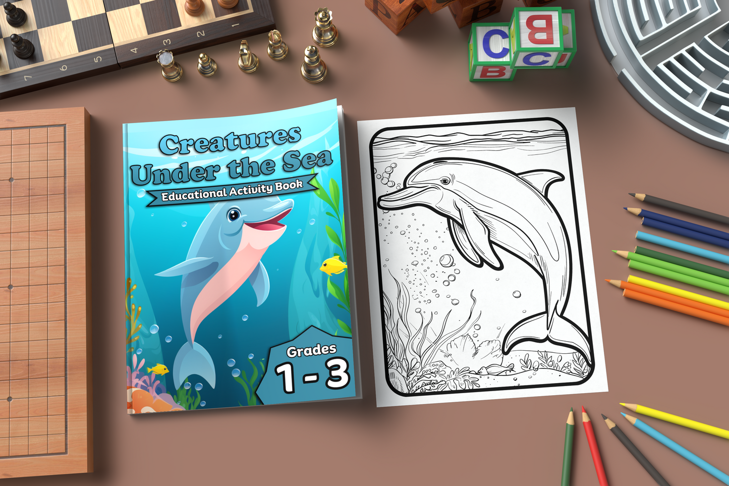 Creatures Under the Sea: Educational Activity Book