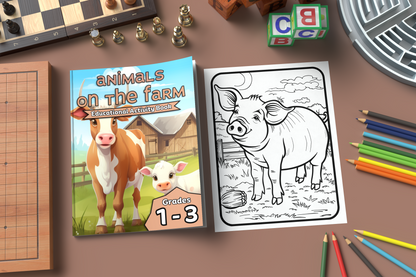 Animals on the Farm: Educational Activity Book