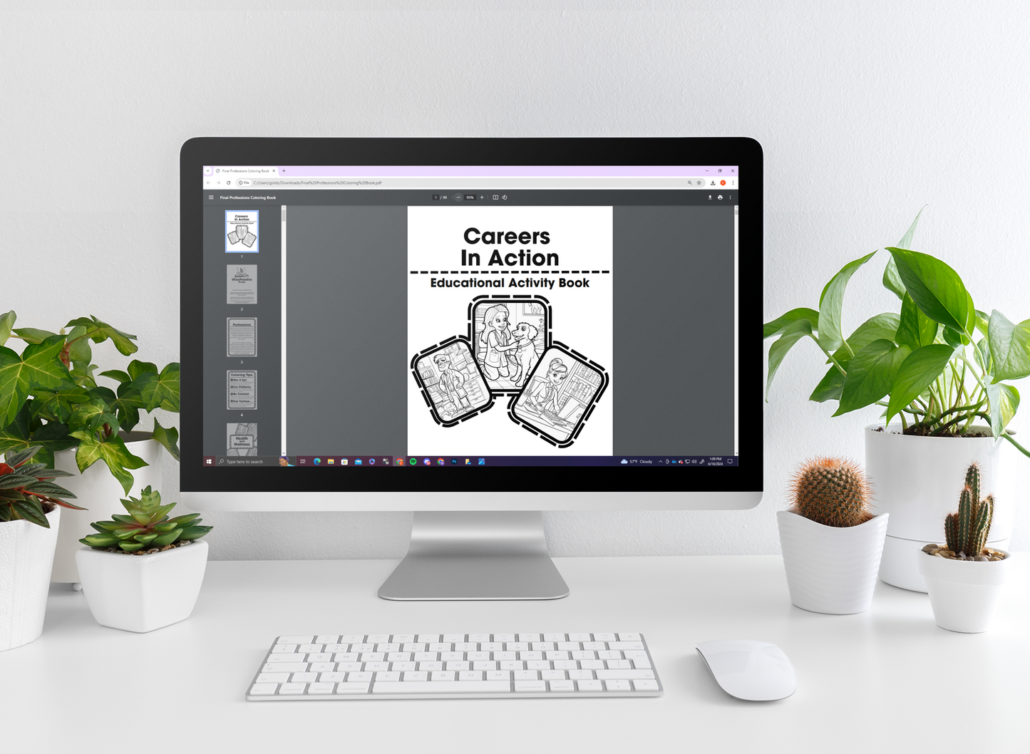 Careers in Action: Printable Educational Activity Book