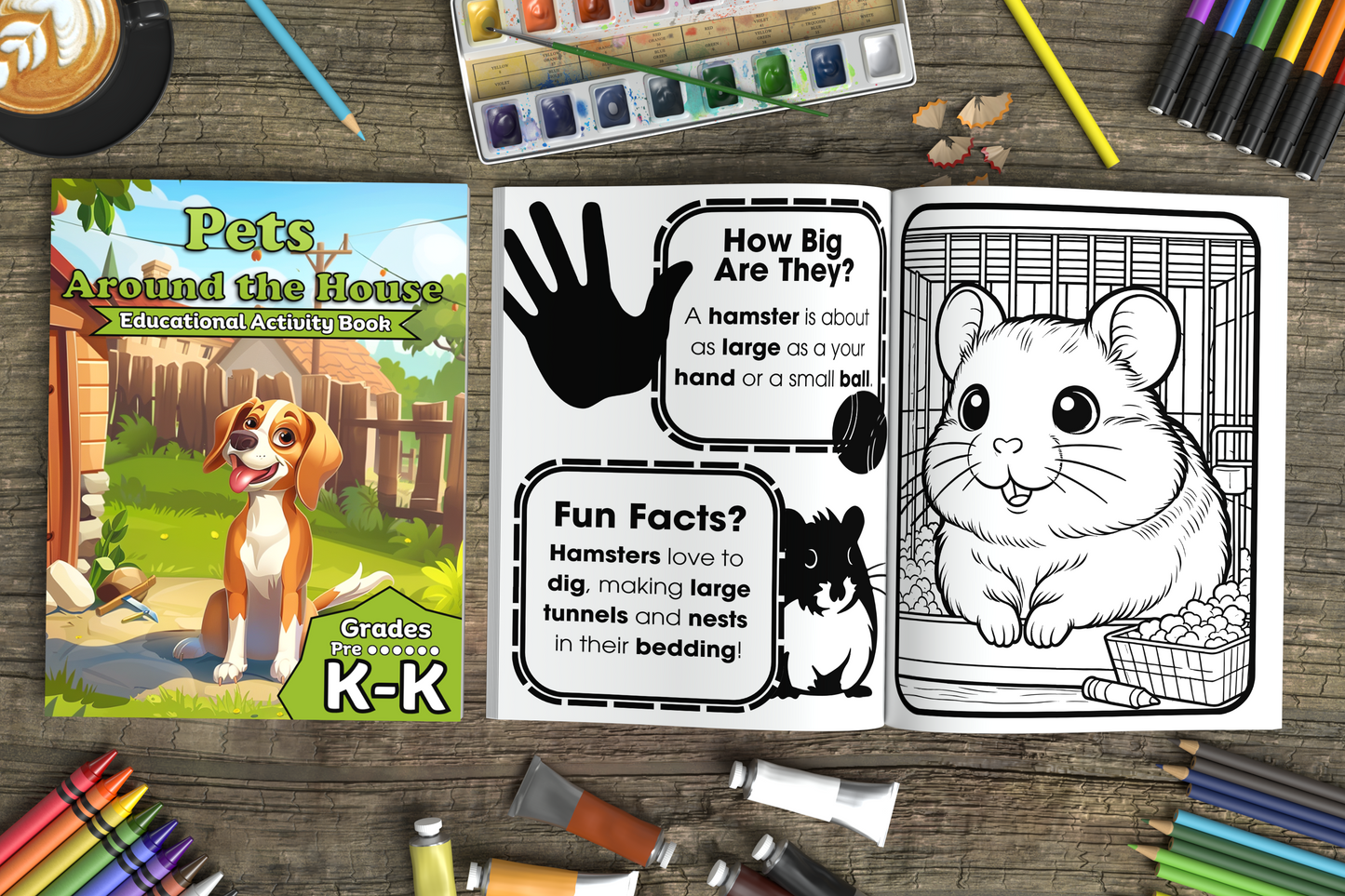 Pets Around the House: Educational Activity Book