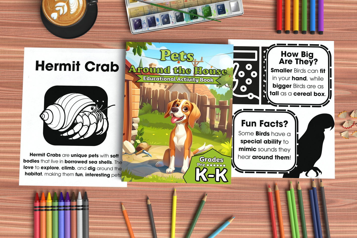 Pets Around the House: Educational Activity Book